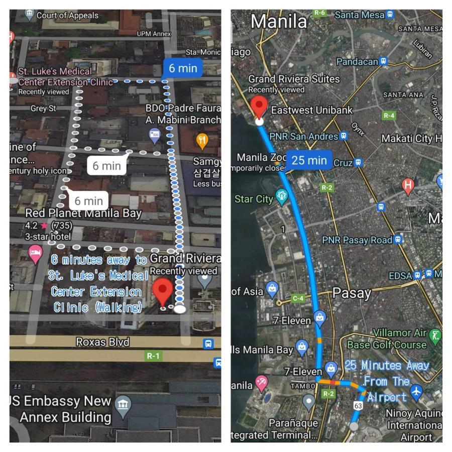 Grand Riviera Suites Comfy Condo Near Us Embassy Manila Bay Roxas Blvd Ermita 马尼拉 外观 照片